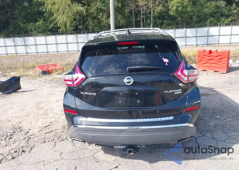 2016 Nissan Murano Platinum из США, поврежденный, VIN 5N1AZ2MH0GN155081